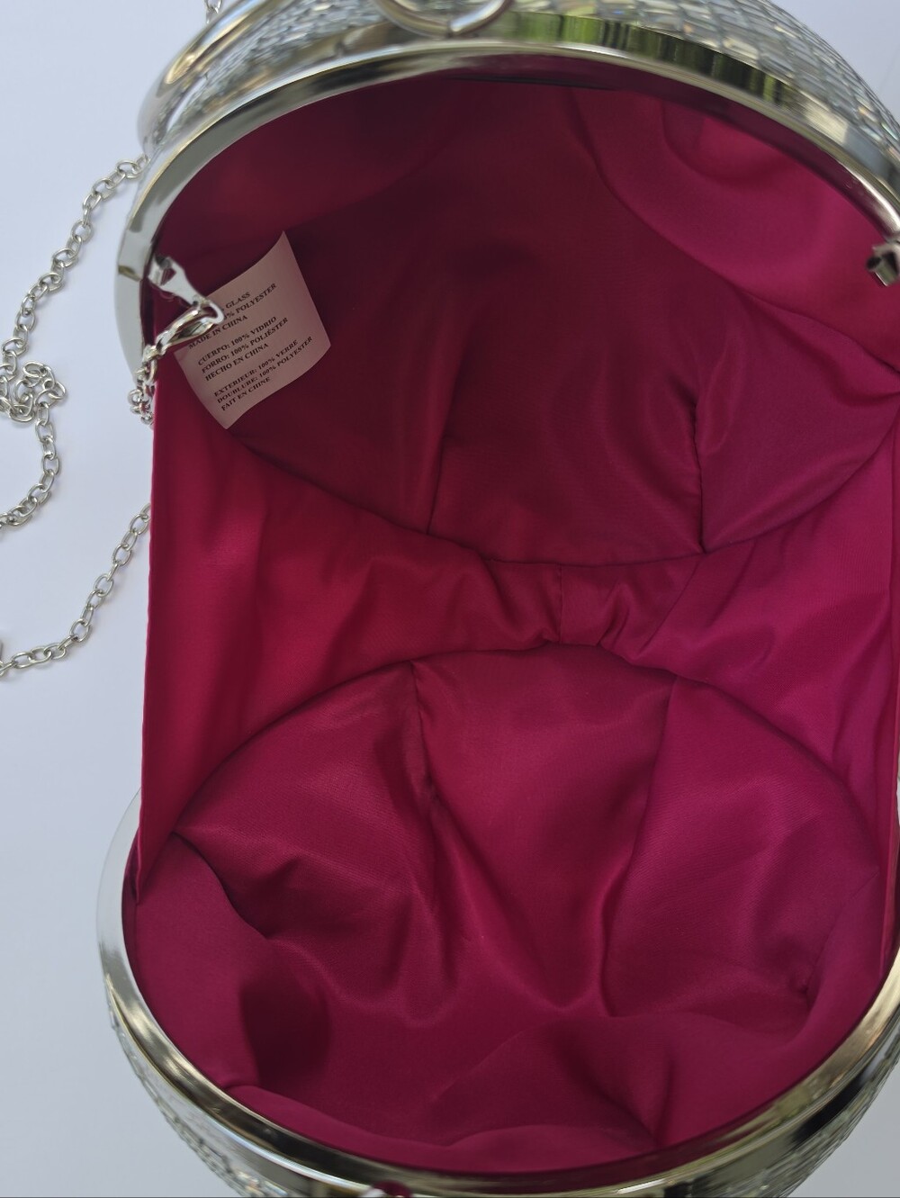 Betsey Johnson - Dancing Queen - Silver Disco Ball Evening Bag with Chain - Picture 5 of 12